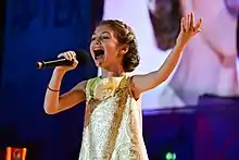 Krisia Todorova at the New Wave Junior in Russia, 2015