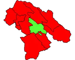 Location of Charam County in Kohgiluyeh and Boyer-Ahmad province