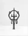 Bronze finial of a monk's ring staff (shakujō), Japan