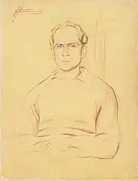 Albert Guérisse ("Pat O'Leary") concentration camp portrait