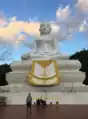 White Buddha: A temple on the Hill at Pai, famous for its sunset