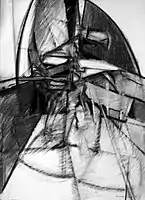 No name, 1986, charcoal , 86 x 61&nbsp;cm