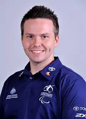 Image 15Jeremy DoylePhoto: Sport the LibraryJeremy Doyle (1983–2011) was an Australian wheelchair basketball player. Left paraplegic after a car accident, he was classified as a 1 point player. While representing his country Doyle won two gold medals, first at the 2009 Paralympic World Cup and again at the 2010 Wheelchair Basketball World Championship.More selected portraits