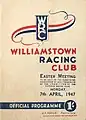 Front cover 1947 WRC J.J.Liston Stakes racebook