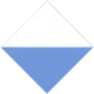 A two toned diamond recognition symbol