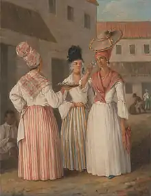 A West Indian Flower Girl and Two other Free Women of Color ca. 1769