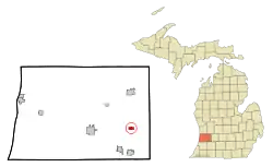 Location of Martin, Michigan