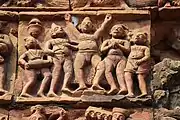 Terracotta relief in Swarup Narayan temple