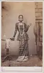 August Sachtler, Untitled photograph (portrait of woman) from group of 20 cartes-de-visite portraits, c. 1860s, 10.2 x 6.2&nbsp;cm, Collection of National Museum of Singapore