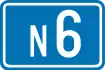 National Route 6 shield}}