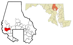 Location of Randallstown, Maryland