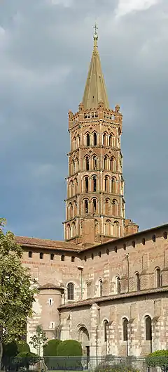 Crossing tower, Basilica of Saint-Sernin, Toulouse