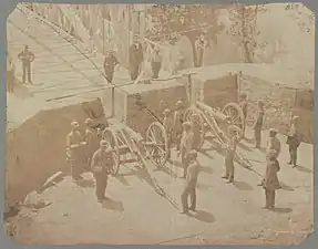 Battery at Chain Bridge in 1862