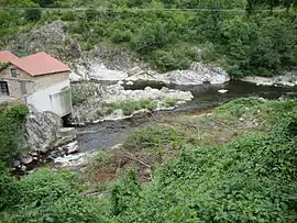The river Eyrieux at Beauvène