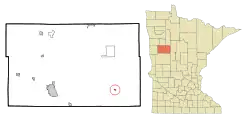Location of Wolf Lake, Minnesota