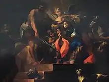 The beheading of St George by Francesco Zahra (1763) located in the choir of the basilica.