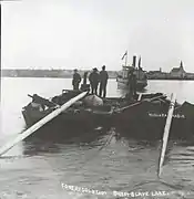 Boats on the Great Slave Lake at Fort Resolution, 1900s