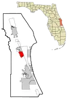 Location in Brevard County and the state of Florida
