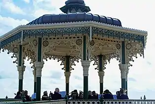Brighton Beach Bandstand, Brighton UK, 1884