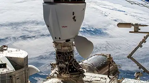 Cargo Dragon docked to the ISS