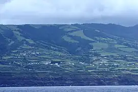 Candelária as seen from southern coast, São Miguel