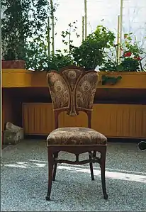 Peacock Chair from either the Hôtel Tassel or the Castle of La Hulpe
