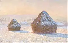 Monet: Wheatstacks, Snow Effect, Morning