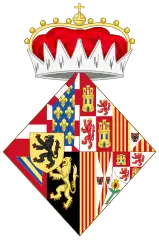 Coat of arms as consort of Philip the Handsome