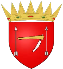 Coat of arms granted to the Mwenemutapa in 1569 by the King of Portugal. of Kingdom of Mutapa