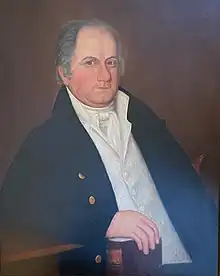 Portrait of John Coburn located at the Margaret I. King Library in the University of Kentucky in Lexington, Kentucky