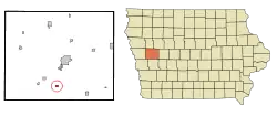 Location of Buck Grove, Iowa