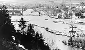 Credit River Spring Flood in Glen Williams, 1912.