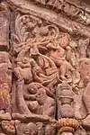 Terracotta relief in Damodara temple