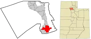 Location in Davis County and the State of Utah.