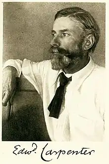 Image 26Edward Carpenter, philosopher and activist who was instrumental in the foundation of the Fabian Society and the Labour Party as well as in the early LGBTI western movements (from Socialism)