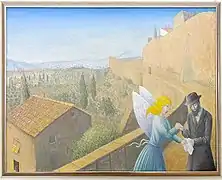 Der Vertrag, 87 x 67 cm, Öl auf Hartfaser, 1985 (2016)