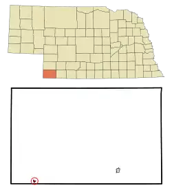 Location of Haigler, Nebraska