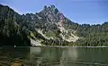 The southeast subsidiary subpeak (5,831 ft) of Merchant Peak from Eagle Lake.