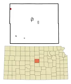 Location within County and Kansas
