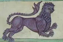 Arms of the Kingdom of León, displayed in the Tumbo A manuscript.