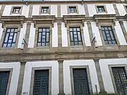 North side façade with its classical pilasters