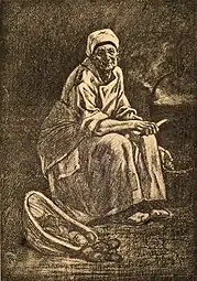 Old Kate (1895) heliogravure & roulette (25.9 x 19.5&nbsp;cm) Michael C. Carlos Museum, Emory University, Atlanta