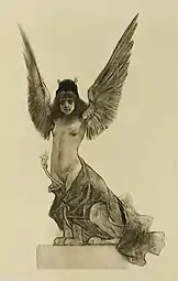 Frontispiece for Chair [Flesh] by Verlaine, Parallelism (ca. 1896) heliogravure (33.5 × 21.2&nbsp;mm) The Art Institute of Chicago