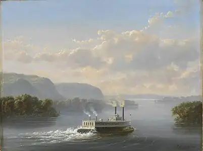 Steamwheeler on the Upper Mississippi, 1865 (Minneapolis Institute of Art)