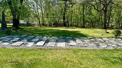 Churchyard of first St. Mary's Church