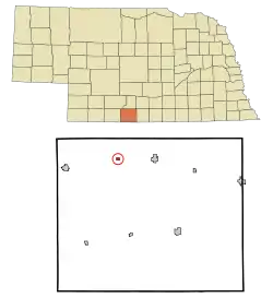 Location of Holbrook, Nebraska