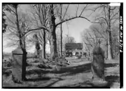 General View of East (Front) Showing Historic Approach to the House