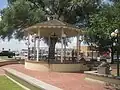 Gazebo at courthouse square in Dimmitt