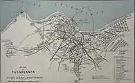 Georges Buan's plan appearing in the guide for the Casablanca Fair of 1915