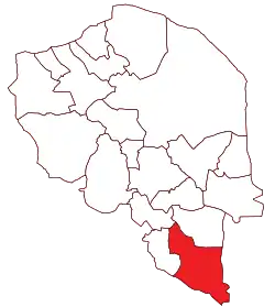 Location of Qaleh Ganj County in&nbsp;Kerman&nbsp;province